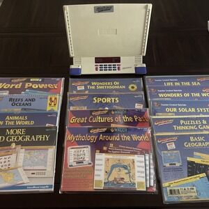 GeoSafari Electronic Learning Game EI-8865 with 14 Educational Packs (5 New)